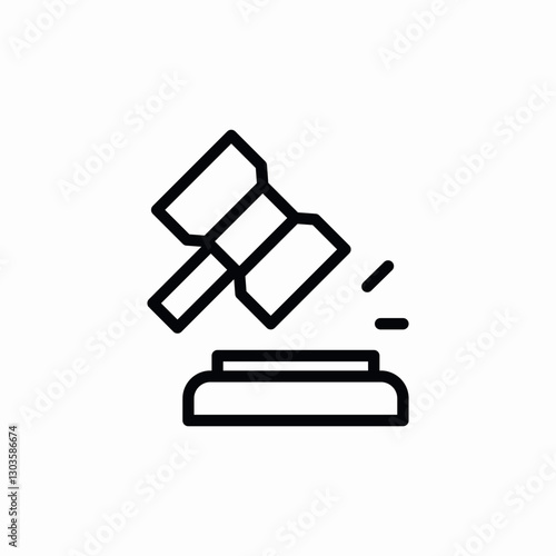 auction decision icon sign vector