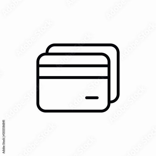 bank cards icon sign vector