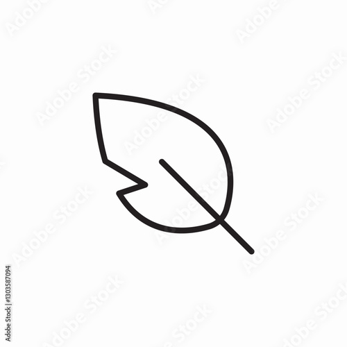bird feather icon sign vector