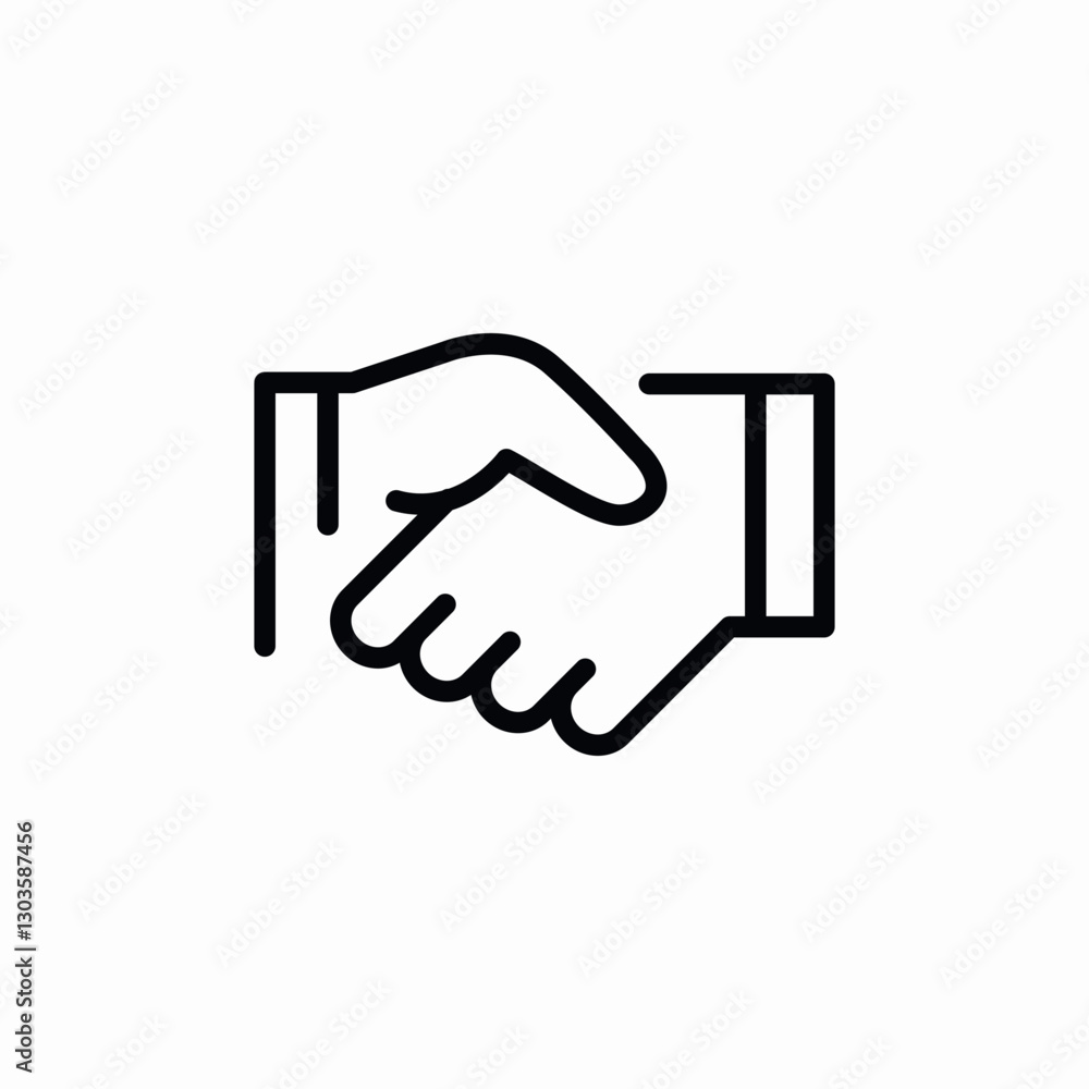company agreement handshake icon sign vector company agreement handshake icon sign vector