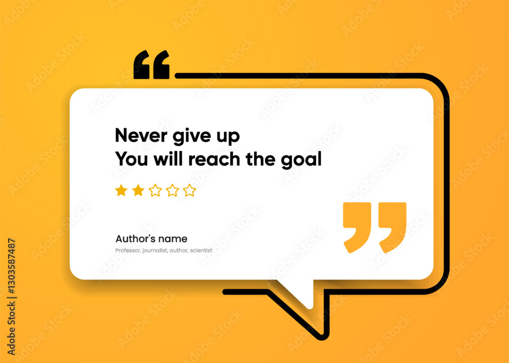 Fototapeta premium 3D bubble testimonial banner, quote, infographic. Social media post template designs for quotes. Empty speech bubbles, quote bubbles and text box. Vector Illustration EPS10.