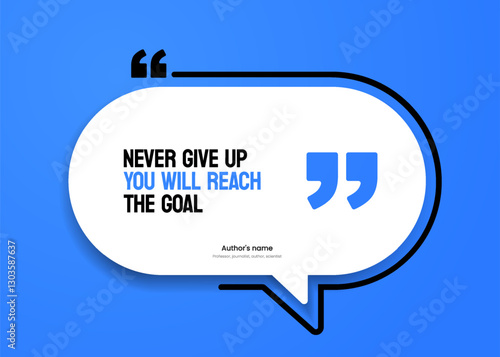 3D bubble testimonial banner, quote, infographic. Social media post template designs for quotes. Empty speech bubbles, quote bubbles and text box. Vector Illustration EPS10.