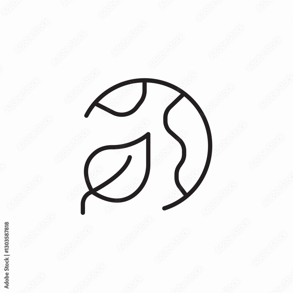 earth eco icon sign vector earth eco icon sign vector