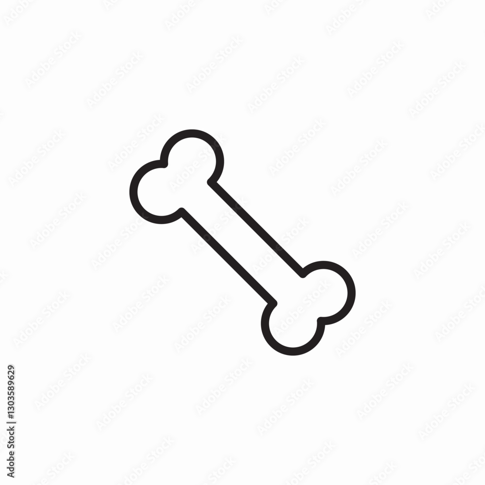 whole bone icon sign vector whole bone icon sign vector