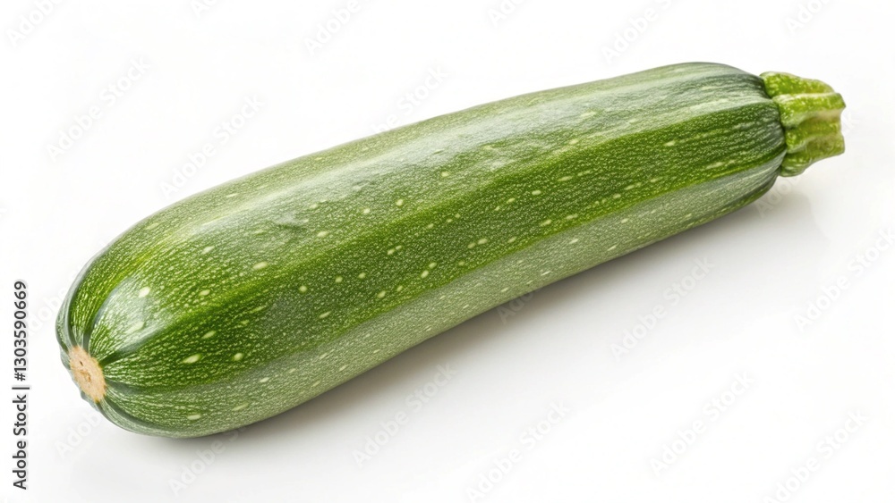 Zucchini On White Background Zucchini On White Background