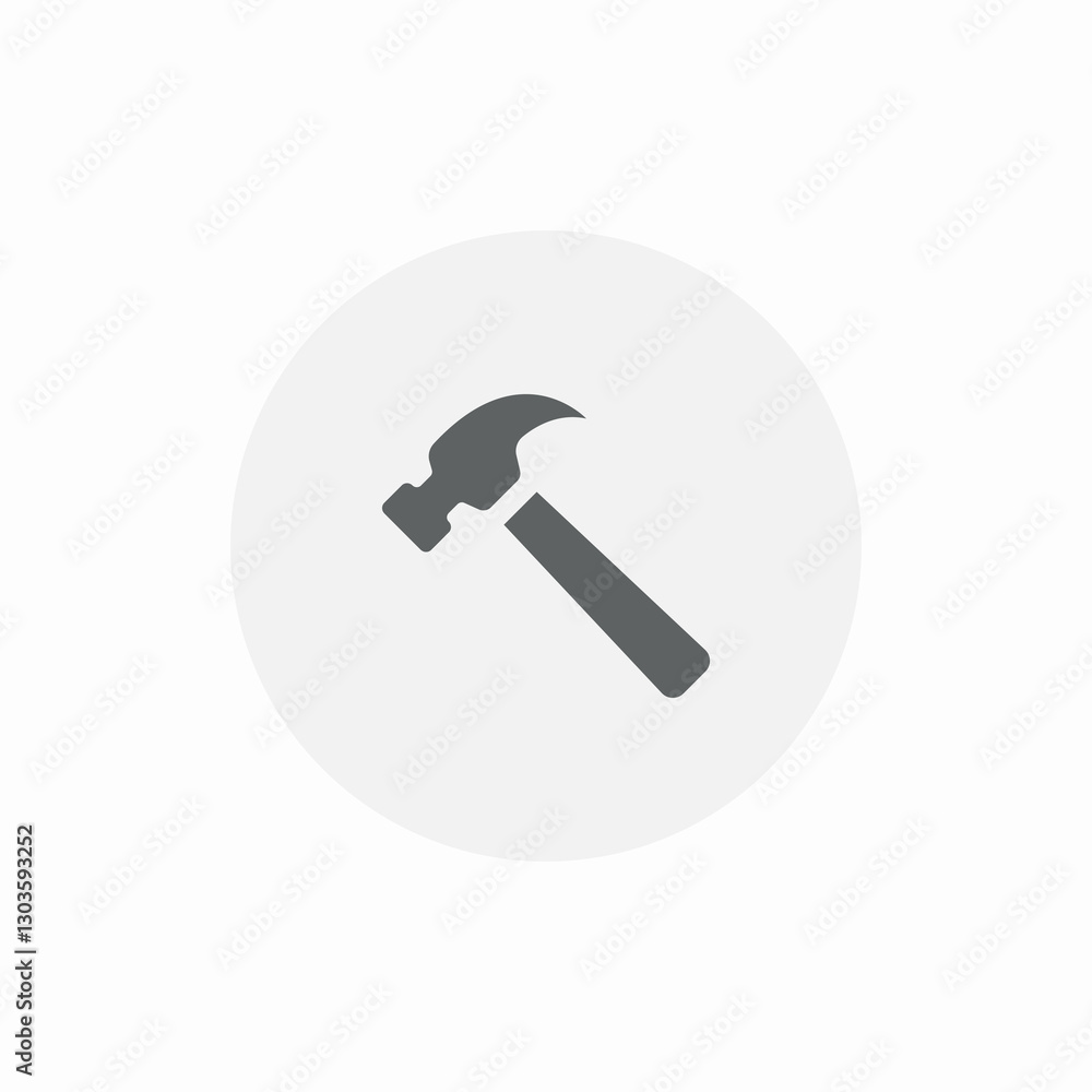 hammer repair build icon sign vector hammer repair build icon sign vector