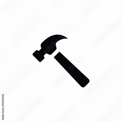hammer construction icon sign vector