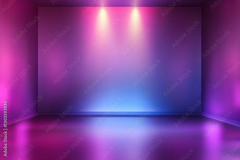 Abstract Purple Blue Gradient Room Studio Background Digital Art Modern Design Vibrant Colors Empty Space Neon Lights Interior Design Illustration Abstract Purple Blue Gradient Room Studio Background Digital Art Modern Design Vibrant Colors Empty Space Neon Lights Interior Design Illustration