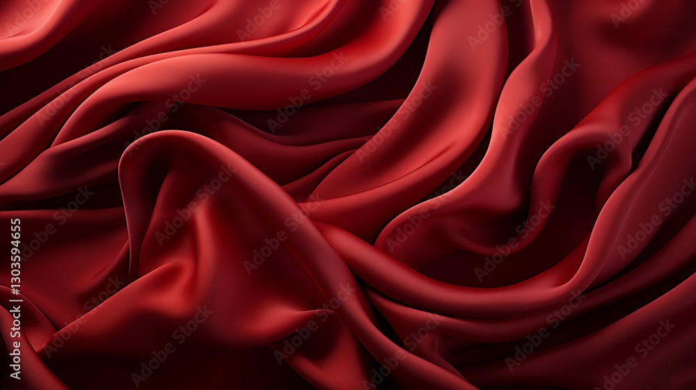 Crimson Silk Drapery: A Study in Texture and Light Crimson Silk Drapery: A Study in Texture and Light