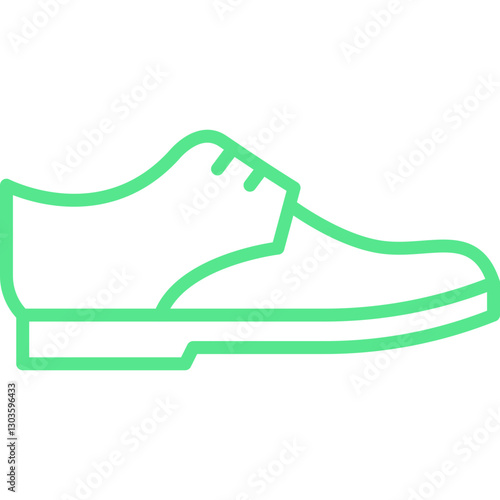 Shoe single vector icon illustration