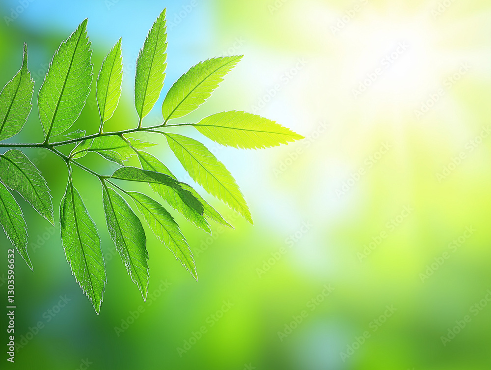 Vibrant Green Leaves with Sunlight and Blurred Nature Background – Fresh Spring Foliage Vibrant Green Leaves with Sunlight and Blurred Nature Background – Fresh Spring Foliage