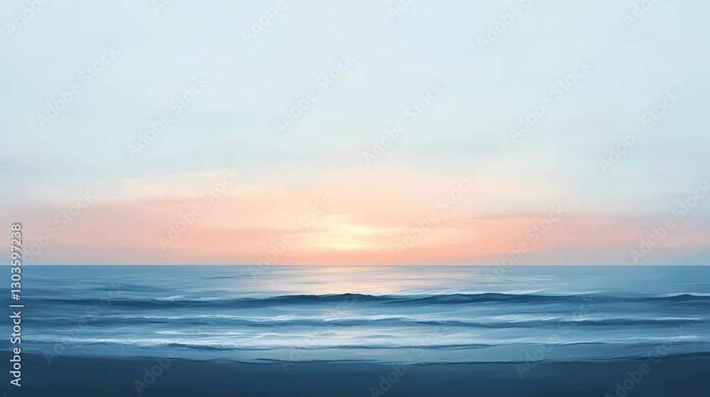 serene minimalist tranquil ocean vista serene minimalist tranquil ocean vista