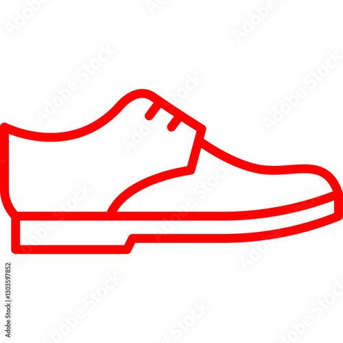 Shoe single vector icon illustration