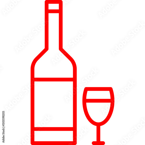 Alcohol single vector icon illustration