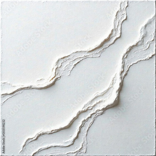 Interior textured picture with acrylic paints depicting beautiful white colors, white photophone