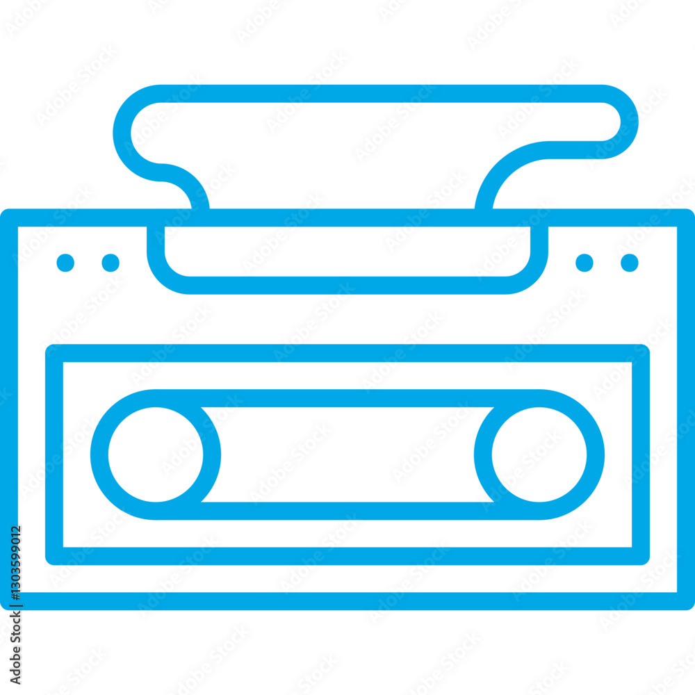 Casette Player single vector icon illustration Casette Player single vector icon illustration