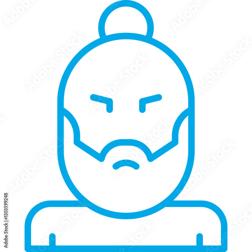 Hipster Style II single vector icon illustration