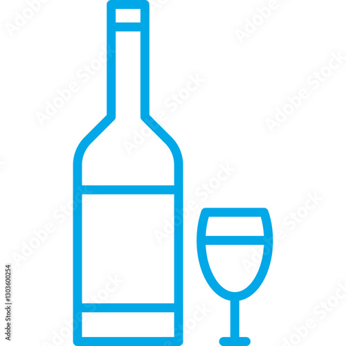 Alcohol single vector icon illustration