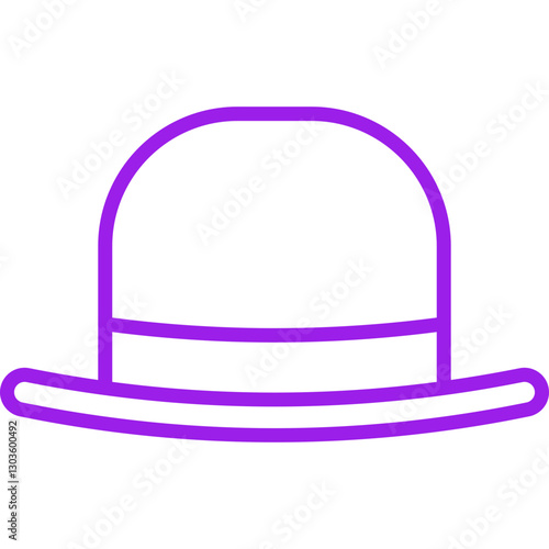 Hat I single vector icon illustration