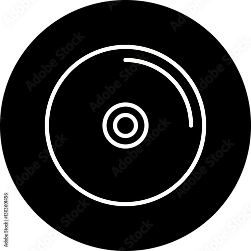 Music CD single vector icon illustration