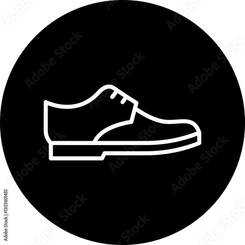 Shoe single vector icon illustration