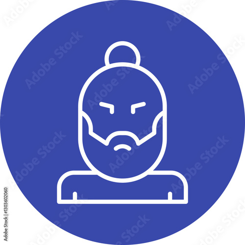 Hipster Style II single vector icon illustration