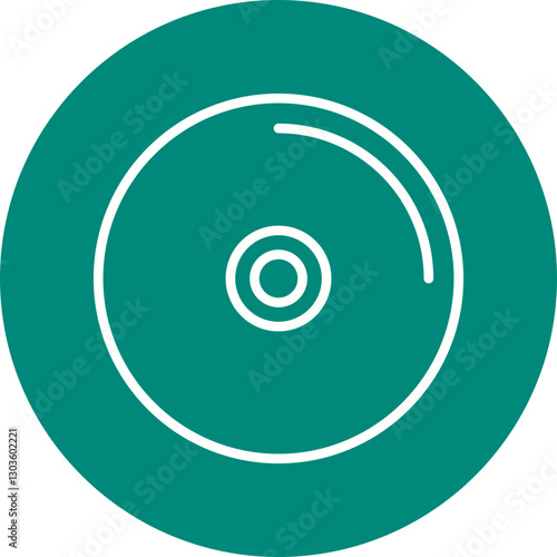 Music CD single vector icon illustration