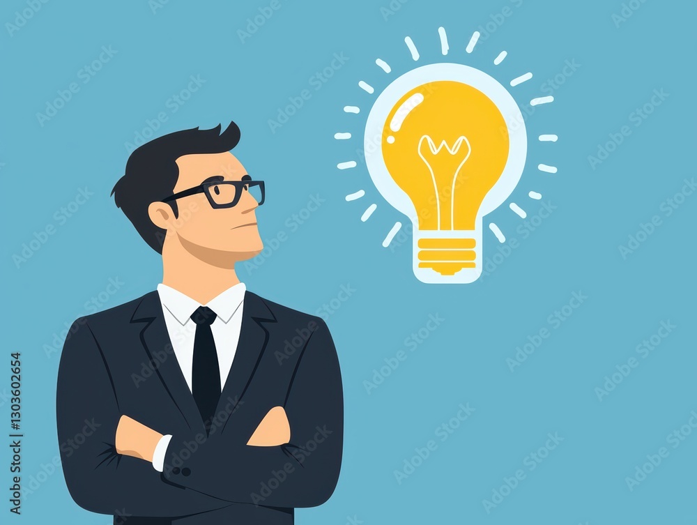 Thoughtful Entrepreneur Considering Ideas for a Profitable Startup and Innovative Solutions Thoughtful Entrepreneur Considering Ideas for a Profitable Startup and Innovative Solutions