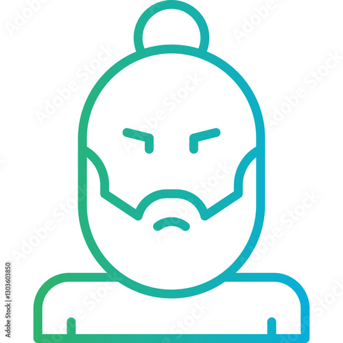 Hipster Style II single vector icon illustration