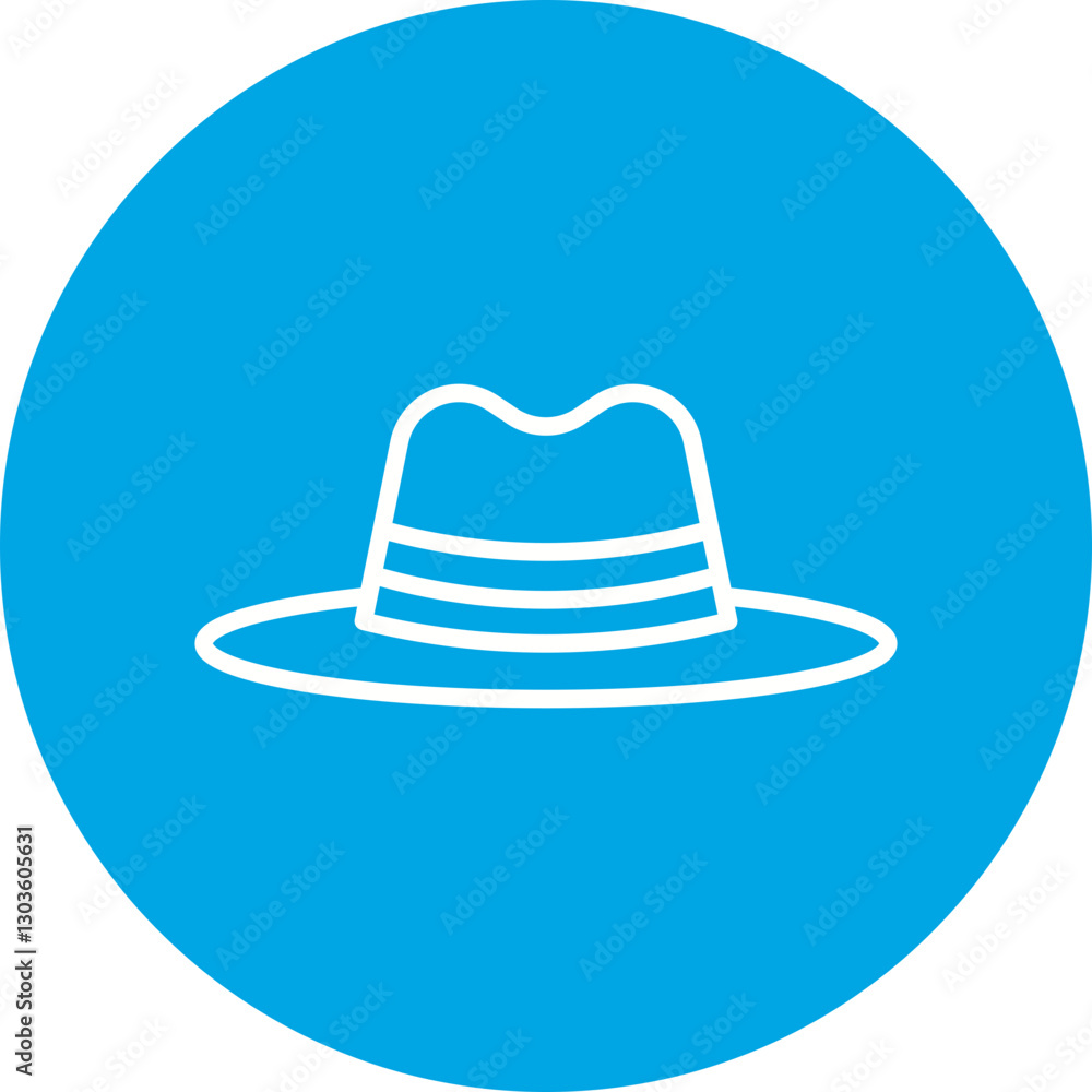 Hat II single vector icon illustration Hat II single vector icon illustration