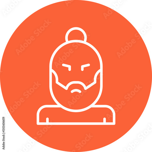 Hipster Style II single vector icon illustration