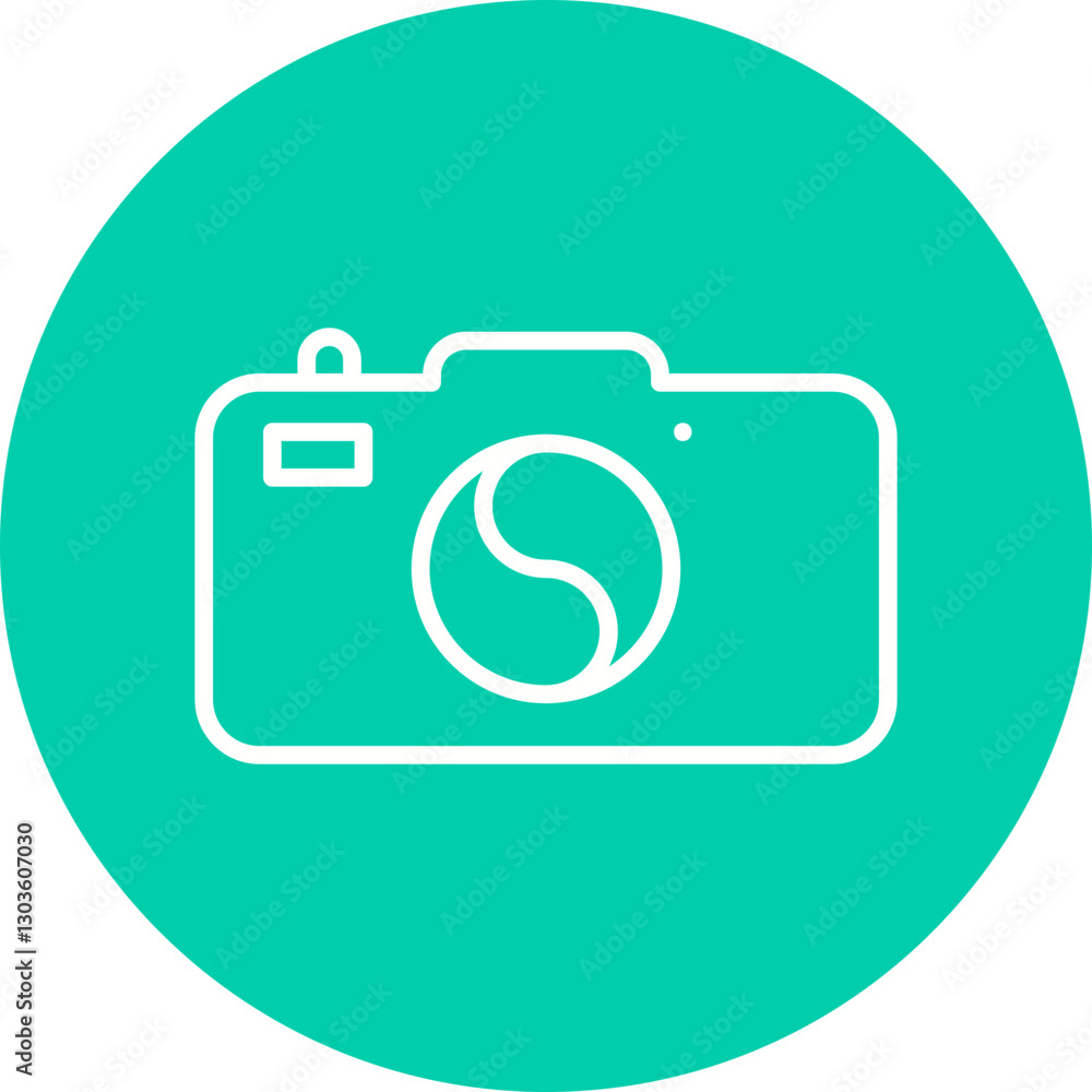 Camera single vector icon illustration Camera single vector icon illustration