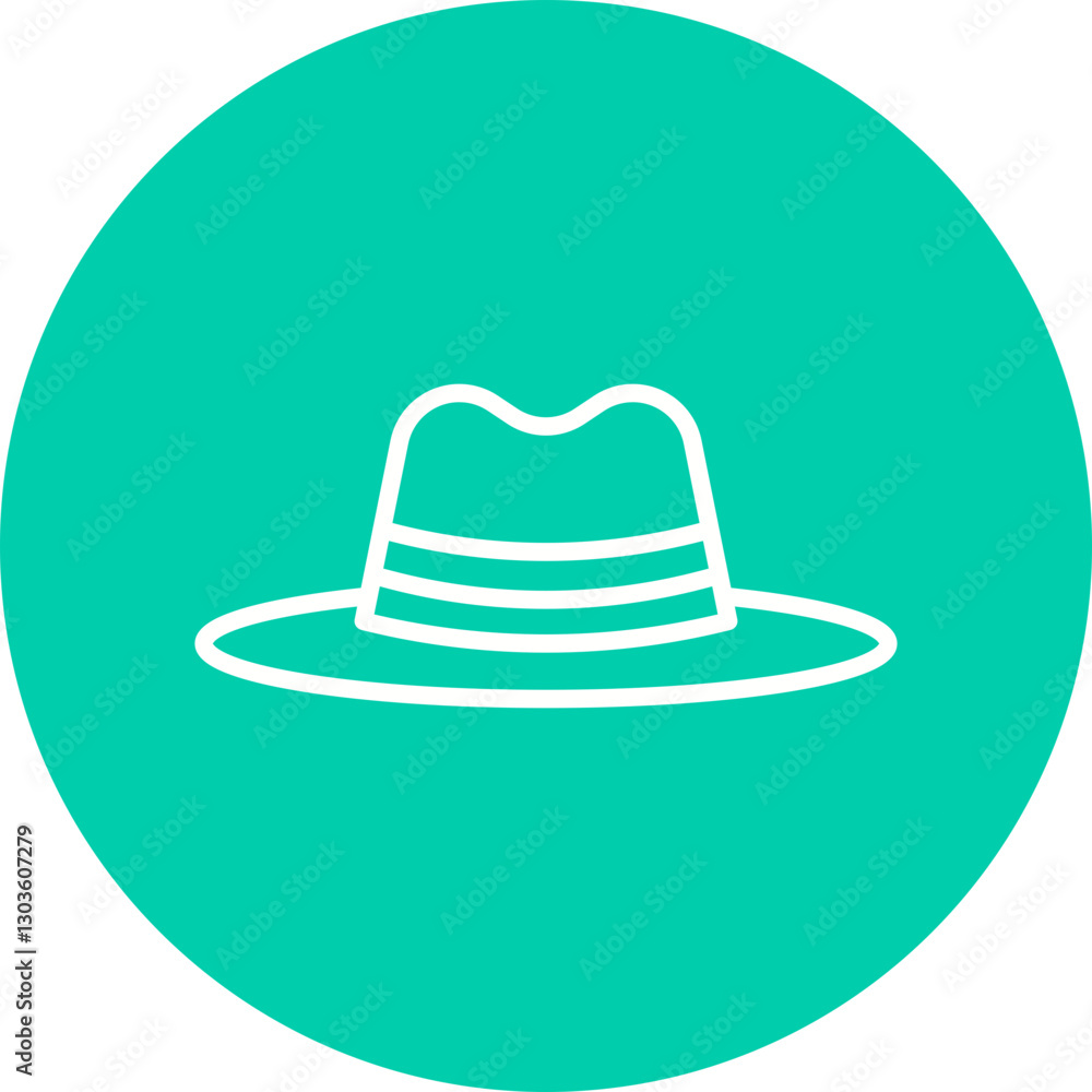 Hat II single vector icon illustration Hat II single vector icon illustration