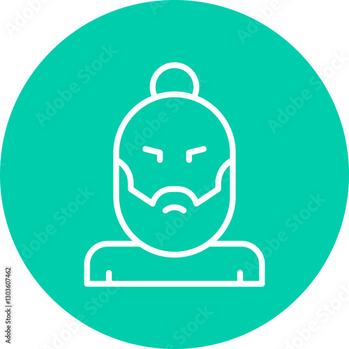 Hipster Style II single vector icon illustration