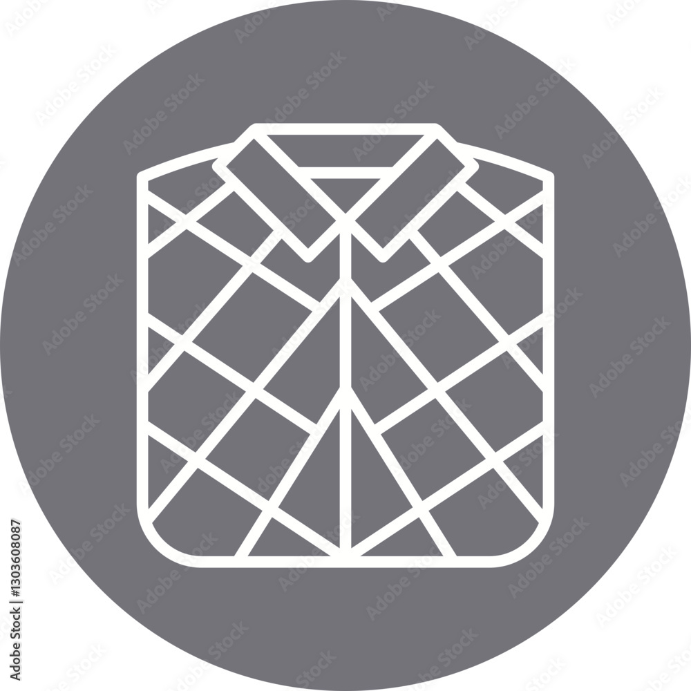 Check Shirt single vector icon illustration Check Shirt single vector icon illustration