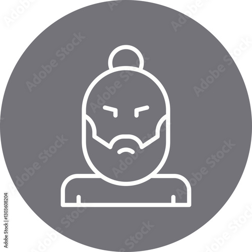 Hipster Style II single vector icon illustration