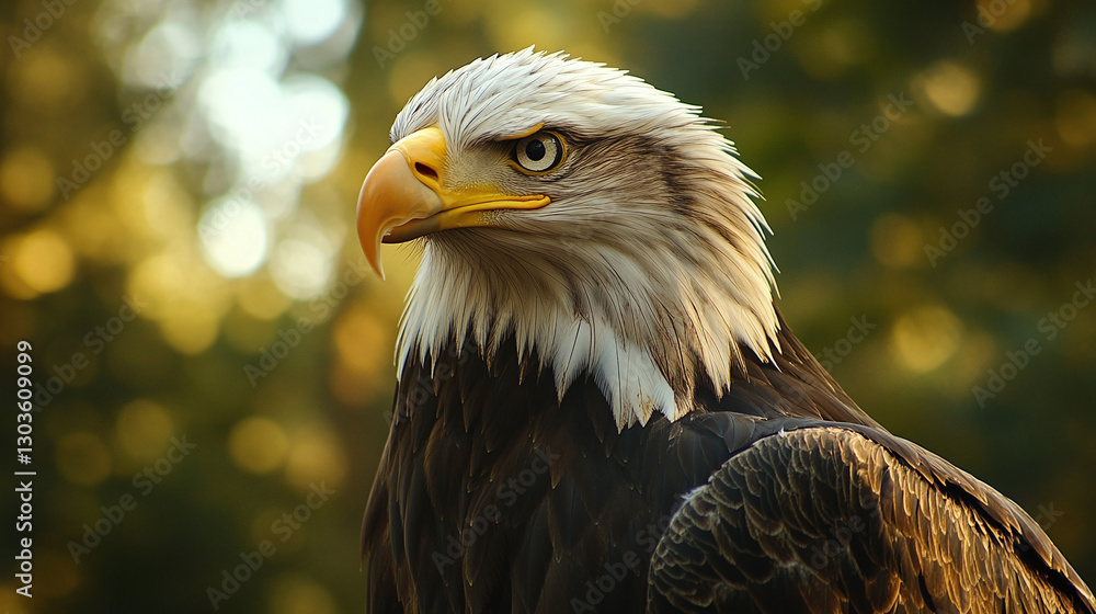 Obraz premium Eagle bird in wildnature, freedom, symbol of America, powerful bird, natureart, wild bird