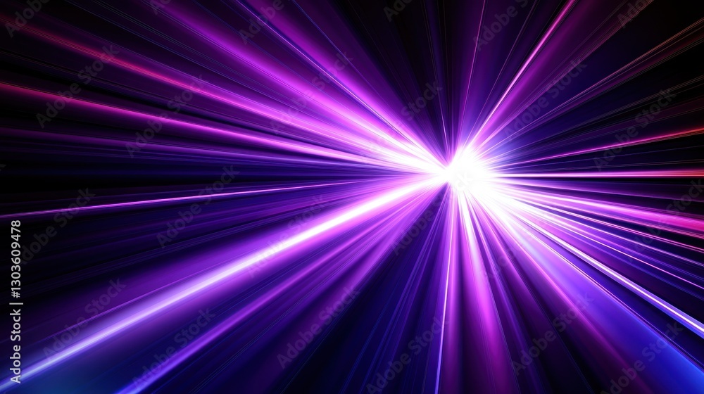 Abstract Purple Light Rays Burst Abstract Purple Light Rays Burst