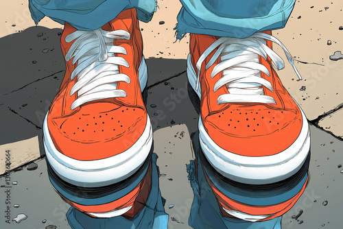 Orange Sneakers
