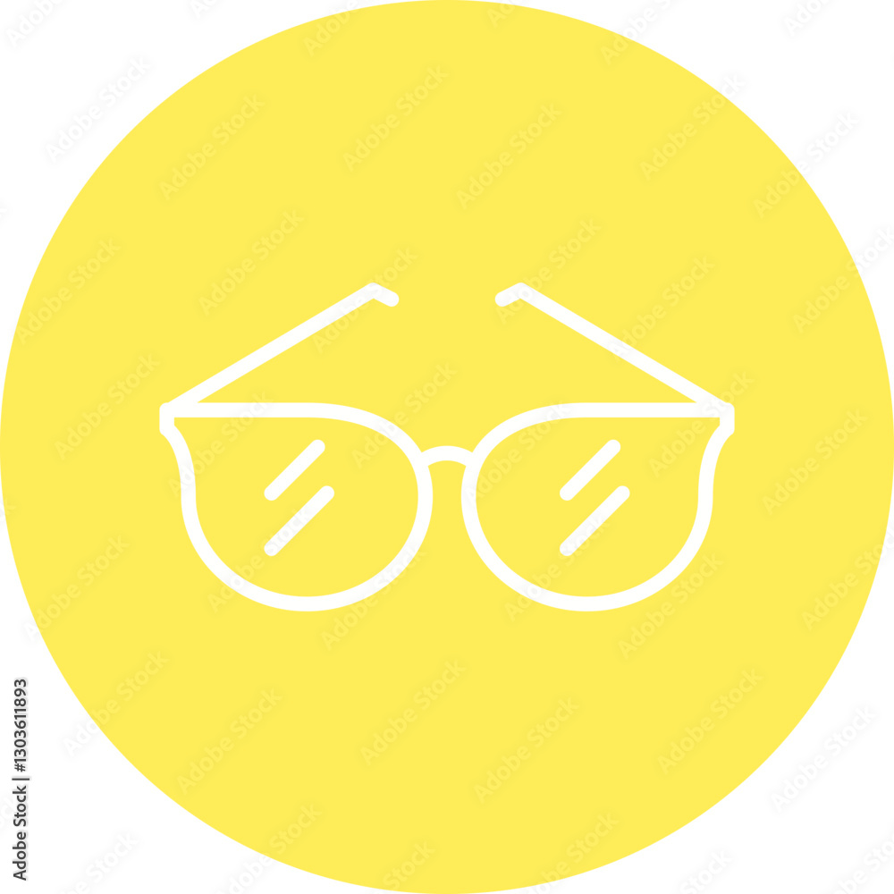 Sunglasses single vector icon illustration Sunglasses single vector icon illustration