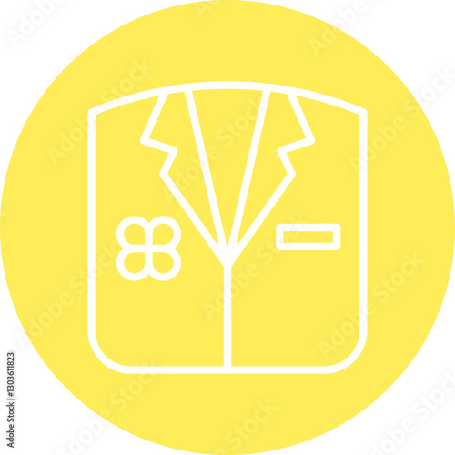 Suit single vector icon illustration