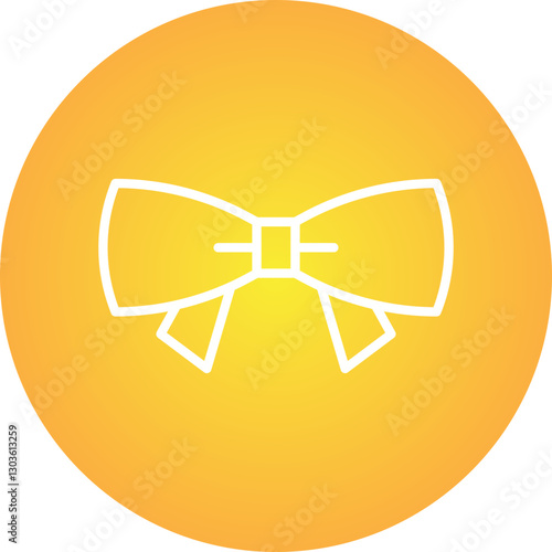 Bow Tie single vector icon illustration