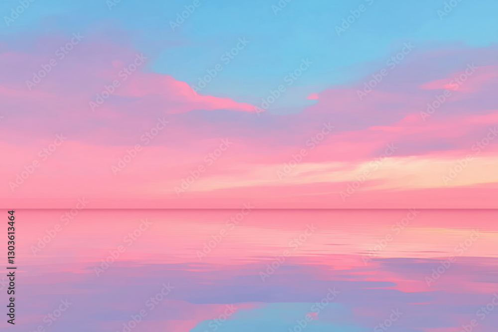 Pink Sky and Water Reflection Pink Sky and Water Reflection