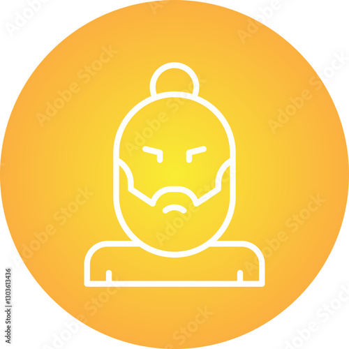Hipster Style II single vector icon illustration