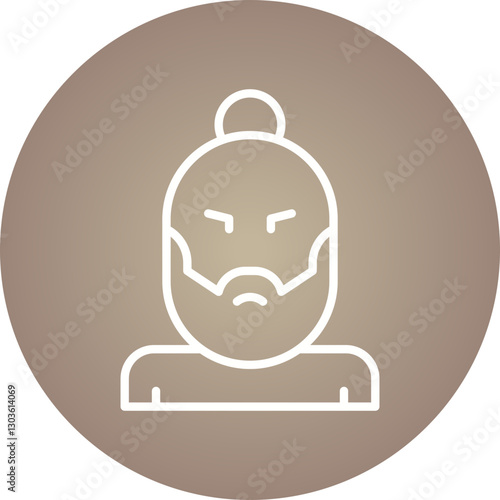 Hipster Style II single vector icon illustration