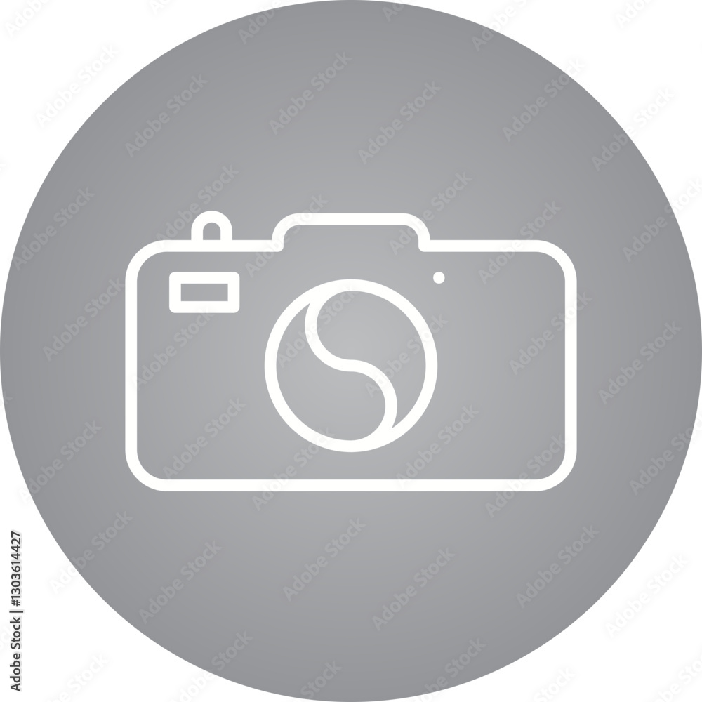 Camera single vector icon illustration Camera single vector icon illustration