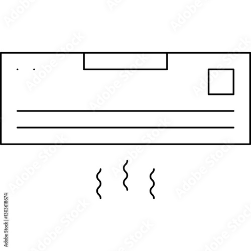 AC single vector icon illustration