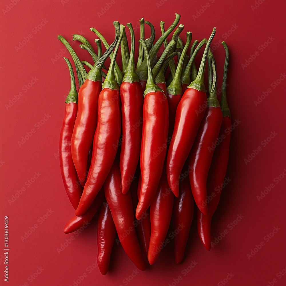 Red hot chili peppers and fresh red chili pepper isolated on background Red hot chili peppers and fresh red chili pepper isolated on background