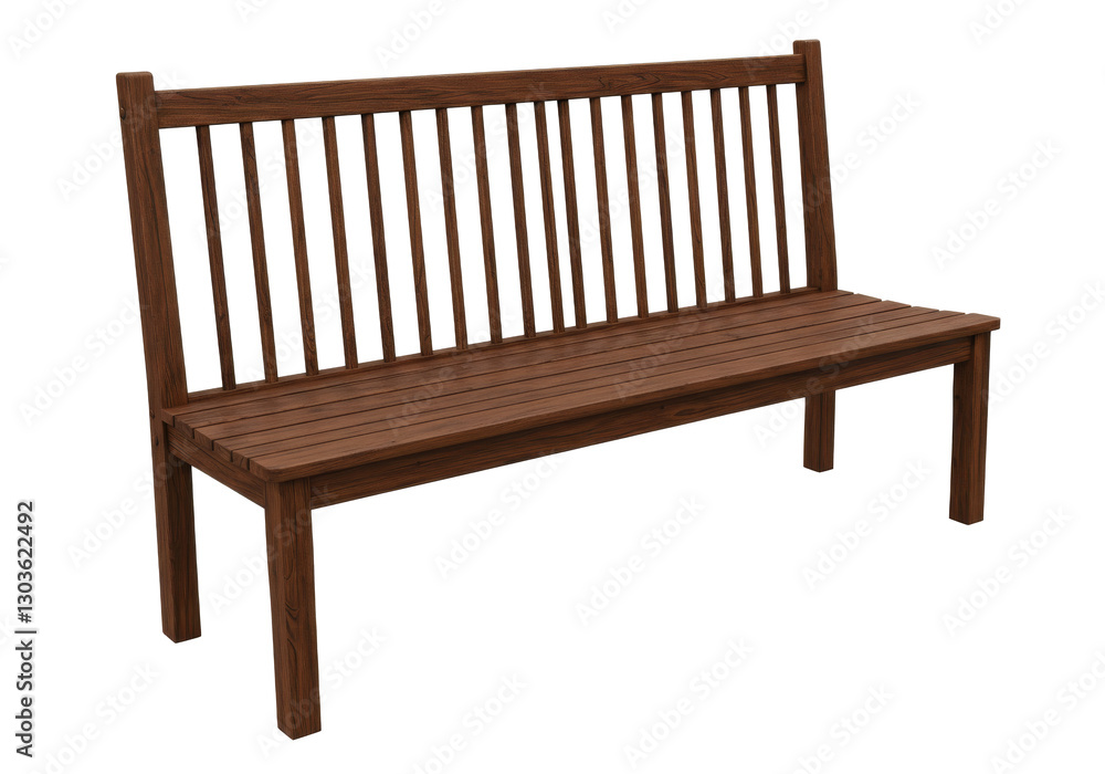 Wooden bench isolated on white background Wooden bench isolated on white background
