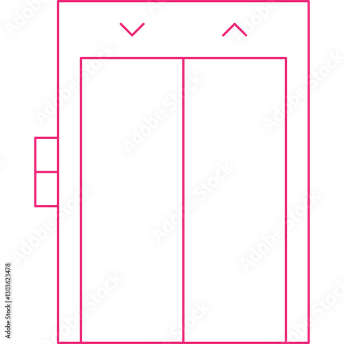Elevator single vector icon illustration